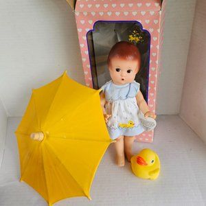 Box effanbee Doll PATSY V5618 Singin In The Rain Duck Umbrella Tag 12" Musical